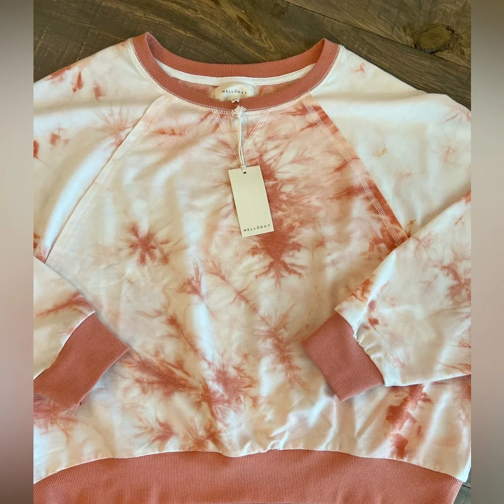 MELLODAY TIE DYE PULLOVER NEW SIZE MEDIUM - Picture 2 of 7